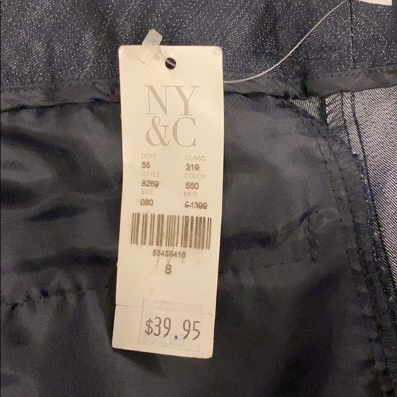 New York & Company Mid Rise Straight Cropped Pants - Picture 4 of 4